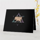 Tardigrade Space Science Water Bear Lover Microbio Karte (Gelbe Blume)