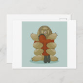 Tardigrade und Mensch Postkarte (Vorne/Hinten)