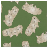 Tardigrade Water Bear Moss Pig Stoff (Nahaufnahme)