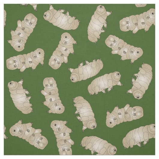 Tardigrade Water Bear Moss Pig Stoff (Muster)