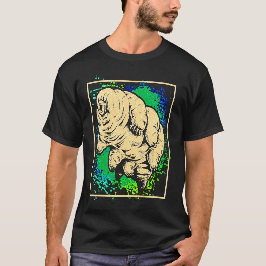 Tardigrade Water Bear Moss Piglet Micro Animal Col T-Shirt (Vorderseite)