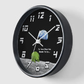 Tardigrades On Moon Funny NASA Apollo 8 Earthrise Uhr (Winkel)