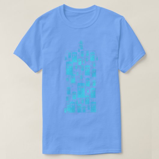 Tardis Time Machine T-Shirt (Design vorne)