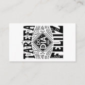 TAREFA DO DIA SER FELIZ / TASK OF THE DAY BE HAPPY HINWEISKARTE (Vorderseite)