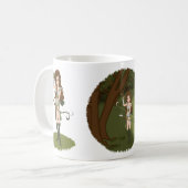Taren the Archer Warrior Elf Girl Kaffeetasse (Vorderseite Links)