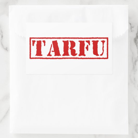 TARFU RECHTECKIGER AUFKLEBER (Tasche)
