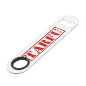 TARFU SPEED FLASCHENÖFFNER (Rückseite Schrägansicht)