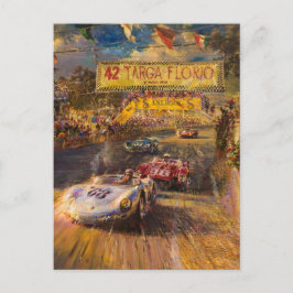 Targa Florio Italienische Rennen Postkarte