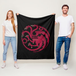 Targaryen Sigil - Feuer und Blut Fleecedecke