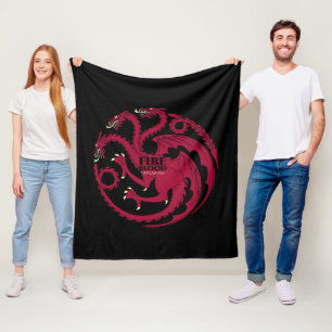 Targaryen Sigil - Feuer und Blut Fleecedecke