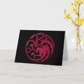 Targaryen Sigil - Feuer und Blut Karte (Gelbe Blume)