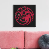 Targaryen Sigil - Feuer und Blut Leinwanddruck (Insitu (Wohnzimmer))