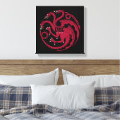 Targaryen Sigil - Feuer und Blut Leinwanddruck (Insitu (Schlafzimmer))