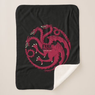 Targaryen Sigil - Feuer und Blut Sherpadecke