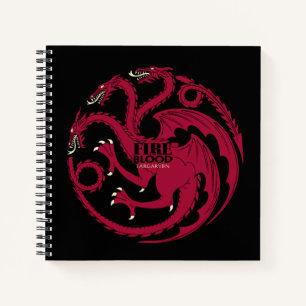Targaryen Sigil - Fire & Blood Notizblock