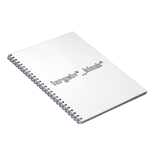 target="_blank" Programmer Notizblock (Rechte Seite)