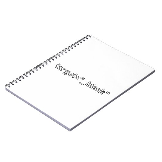 target="_blank" Programmer Notizblock (Linke Seite)