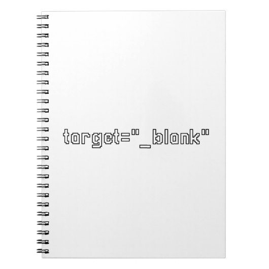 target="_blank" Programmer Notizblock (Vorderseite)