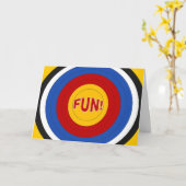 Target Fun at Summer Camp! Karte (Gelbe Blume)