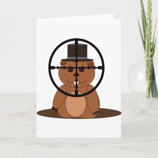 Target: groundhog feiertagskarte (Vorderseite)