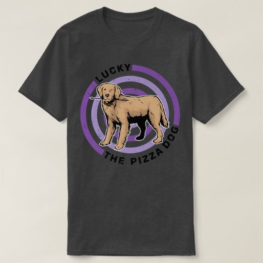 Target Lucky the Pizza Dog  T-Shirt (Design vorne)