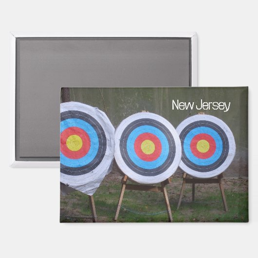 Target Practice Rectangle Magnet (Vorderseite/Rückseite)