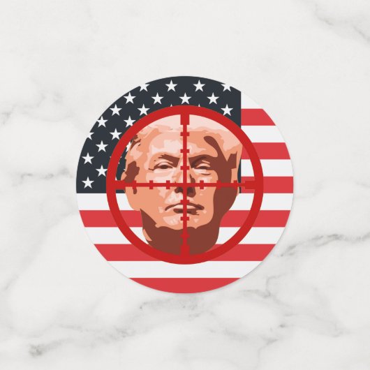 Target Trump Impeachment Party Konfetti (Klein Vorderseite)