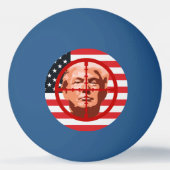 Target Trump Impeachment Party Tischtennisball (Rückseite)