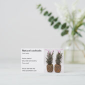 Targeta für cocteleria visitenkarte (Stehend Vorderseite)