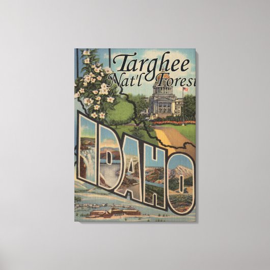 Targhee Nat'l Forest, Idaho - Große Buchstabenszen Leinwanddruck (Vorderseite)