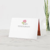 *'T'arici Rose' design, Thank You Feiertagskarte (Rückseite)