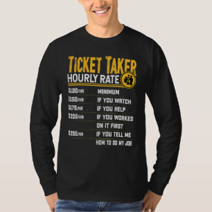 Tarif für Ticketkontrolleur pro Stunde Ticketkol T-Shirt