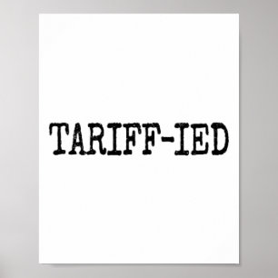 Tarif-verängstigter Trump Anti-Tarif verängstigt Poster