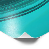 "Tarifa" Blue Wirbel Waves Fotodruck (Ecke)