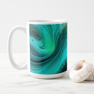 "Tarifa" Blue Wirbel Waves Kaffeetasse