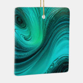 "Tarifa" Blue Wirbel Waves Keramikornament (Rechts)