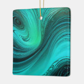 "Tarifa" Blue Wirbel Waves Keramikornament (Links)