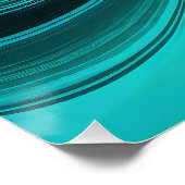 "Tarifa" Blue Wirbel Waves Poster (Ecke)