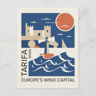 Tarifa Spanien Reise Postkarte