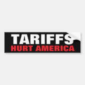 Tarife Hurt America Autoaufkleber (Vorne)