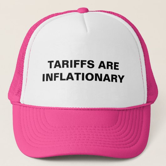 Tarife sind inflationäre™ LKWs Truckerkappe (Vorderseite)