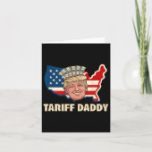 Tariff Daddy Funny Trump Karte (Vorderseite)