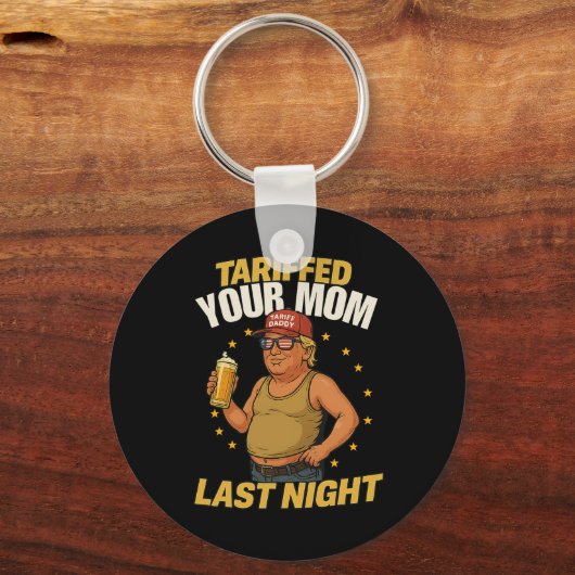 Tariff Daddy Political Meme - Funny Trump Style Ta Schlüsselanhänger (Vorderseite)