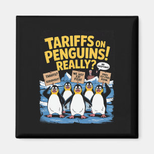 Tariff Pinguine schwappen erhörte Insel Funny Res Magnet