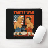 Tariff War lustig Trump Vs Xi Jinping Boxing Match Mousepad (Mit Mouse)