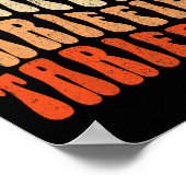 Tariffied Resist Protest Against Tariffs Retro Men Poster (Ecke)