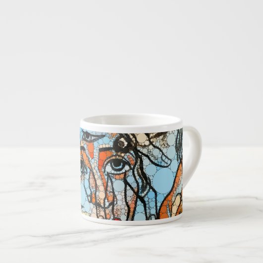 Tarin, Unendlichkeit Punkte nach Francis Picabia Espressotasse (Vorderseite Rechts)