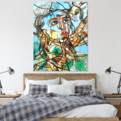 Tarin, Unendlichkeit Punkte nach Francis Picabia Leinwanddruck (Insitu (Schlafzimmer))