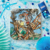 Tarin, Unendlichkeit Punkte nach Francis Picabia Pappteller (Party)