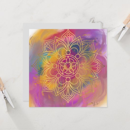 Tarjeta atrapasueños  karte (Vorderseite/Rückseite Beispiel)